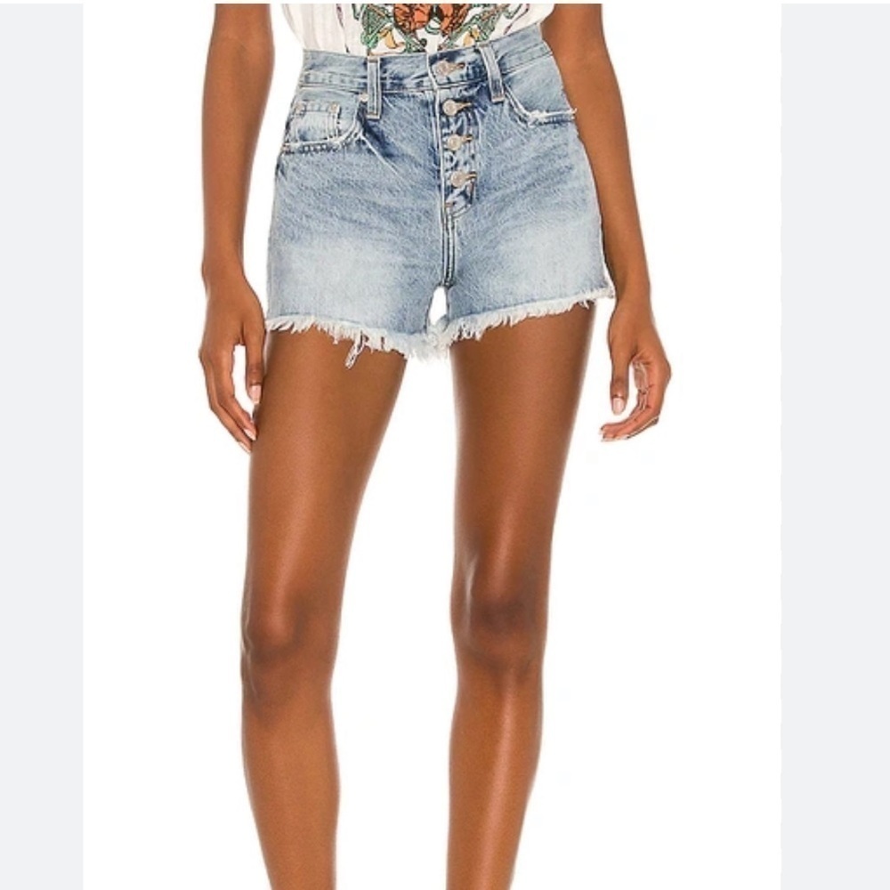Pistola Nova High Rise Cut-off Denim Shorts Size 26